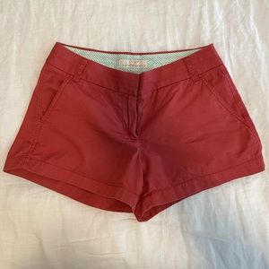 J. Crew Chino Shorts 3 inch Rust Red Size 2